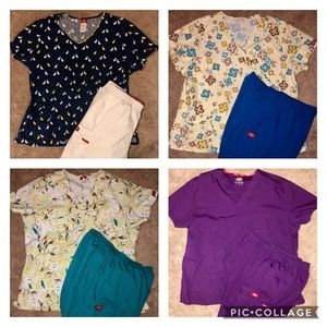 Dickies Scrubs Bundle of 4 sets!